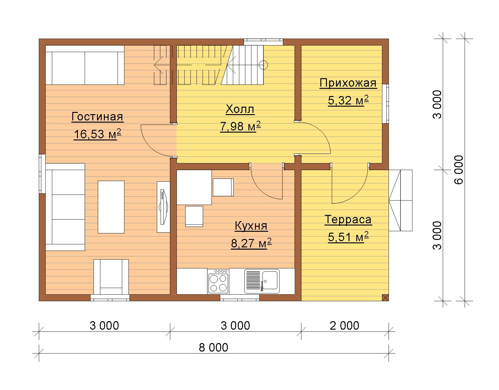 Красивые и практичные проекты одноэтажных домов до 100 м² — особенности выбора