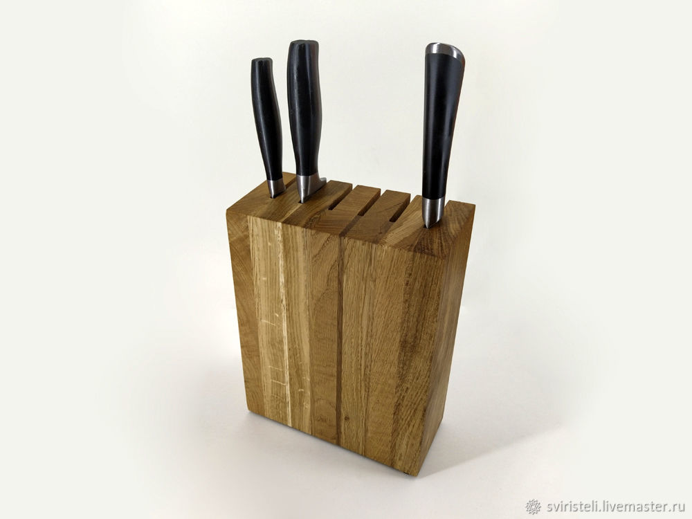 Подставка для ножей своими руками: с наполнителем, из дерева и фанеры
