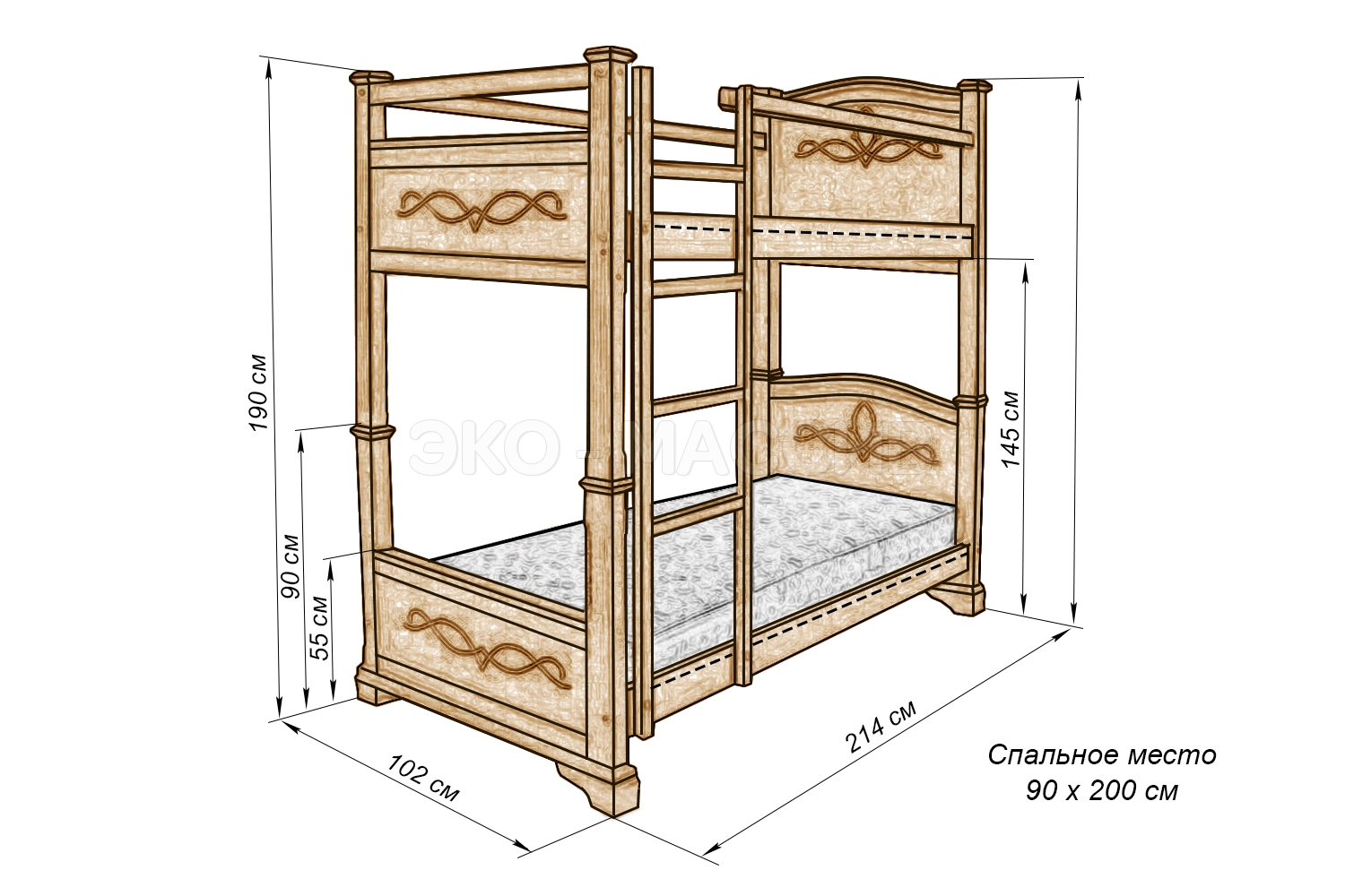 Почему выгодно использовать многоярусные кровати Выбор материалов, конструкции двухъярусных кроватей с чертежами Способы соединения деревянных узлов и металлических деталей