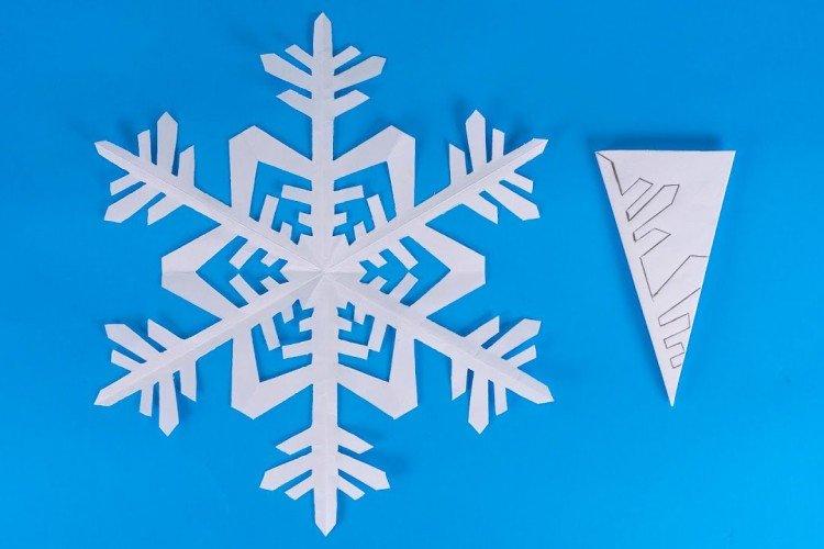 Объемные снежинки из бумаги своими руками на новый год: пошаговая инструкция, фото