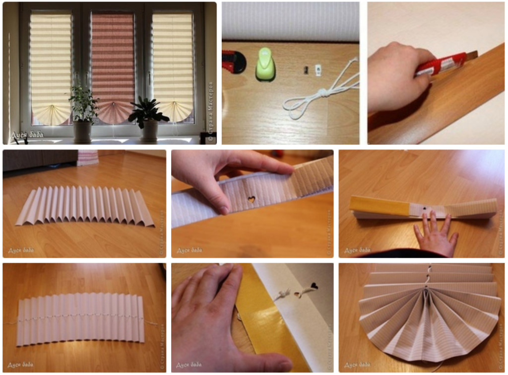 Как сделать рулонные шторы из обоев своими руками