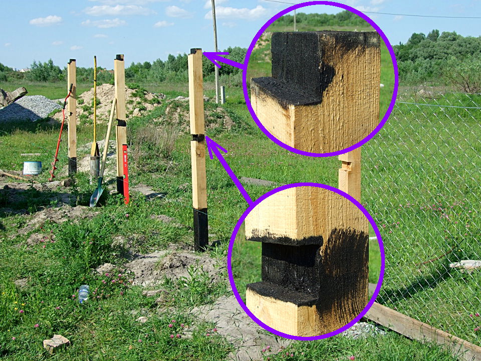 Как установить деревянный столб: пошаговая инструкция