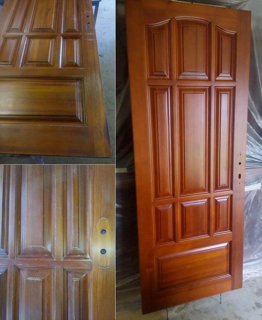 Ремонт межкомнатных деревянных дверей: как обновить полотно, реставрация своими руками