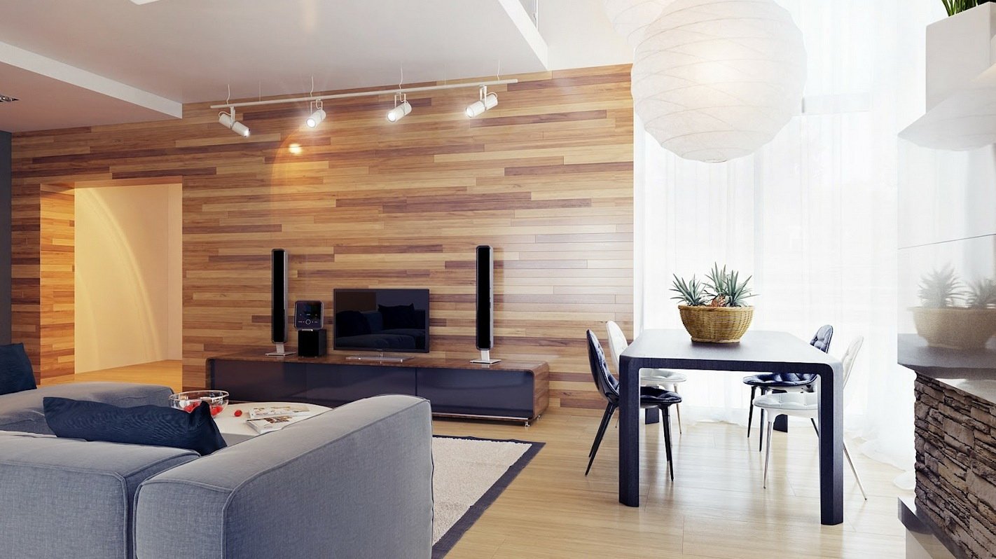 Ламинат на стене — стильное решение в интерьере квартиры своими руками