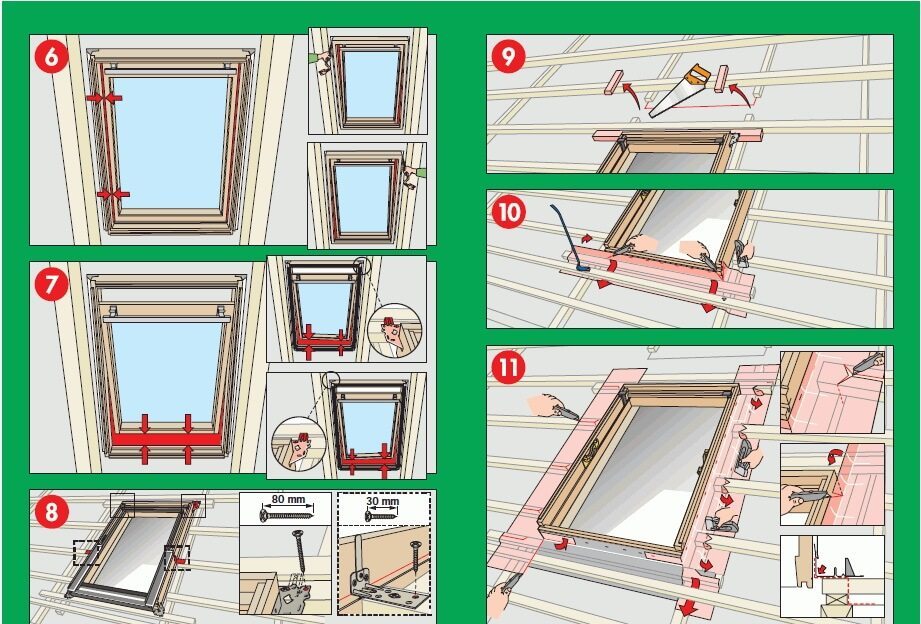 Мансардные окна: особенности конструкции и установки своими руками