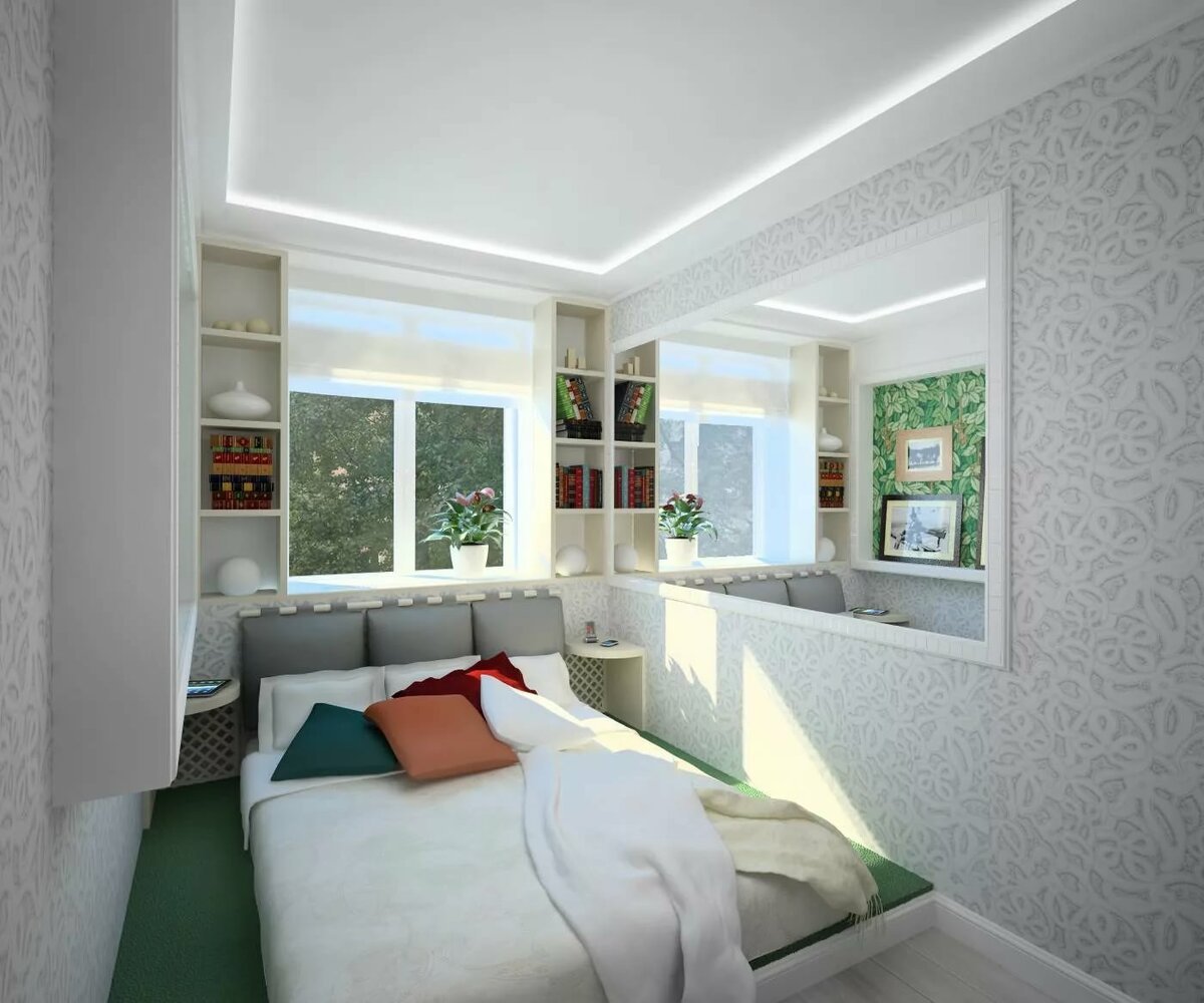 Зонирование однушки хрущевки: дизайн интерьера однокомнатной квартиры без перепланировки, маленькая студия
