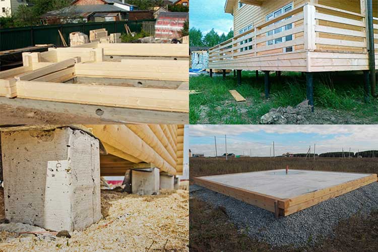 Фундамент для дома из бруса: расчет и строительство
