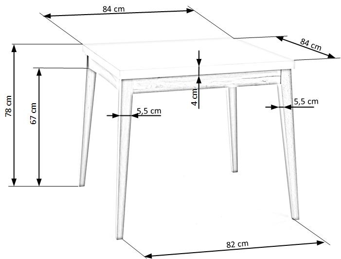 Стандартные размеры обеденных столов различных форм