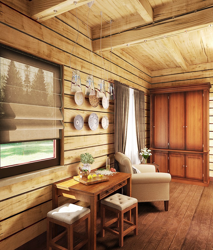 Внутренняя отделка деревянного дома: 100+ лучших идей отделки фото