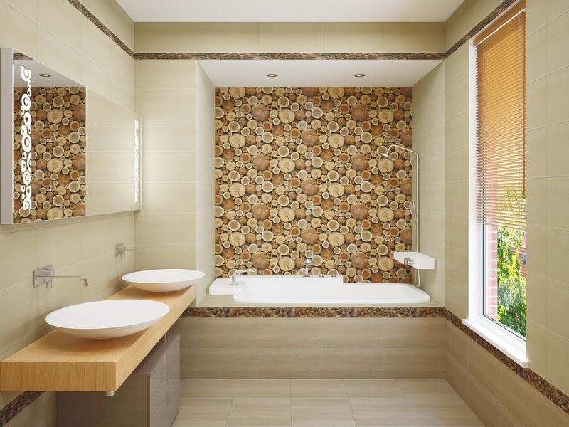 Плитку для маленькой ванной комнаты нужно выбирать с осторожностью, чтобы визуально не сузить и без того крохотное пространство На какие фото плитки с дизайном маленькой ванной стоит ориентироваться