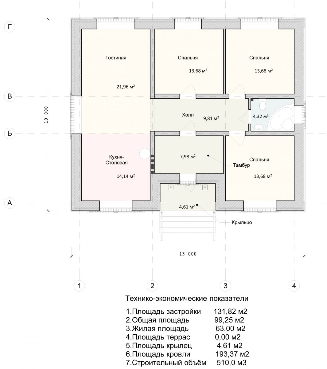 Проект одноэтажного дома с тремя спальнями: преимущества и возможные варианты постройки