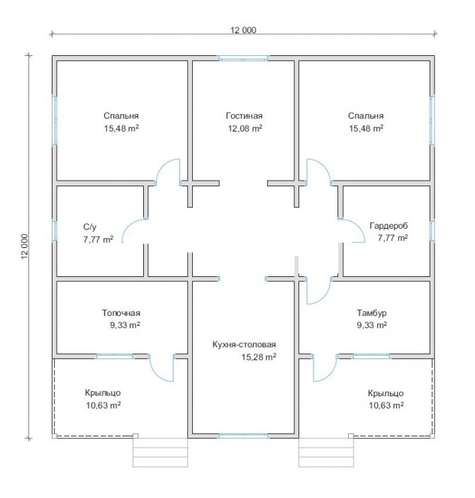 Проект одноэтажного дома 10х12 с отличной планировкой — 20 лучших идей, чертежи, советы
