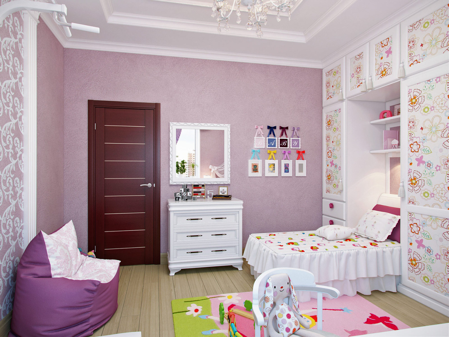 Бюджетная детская комната, дизайн небольшой комнаты для мальчика и девочки, планировка детской