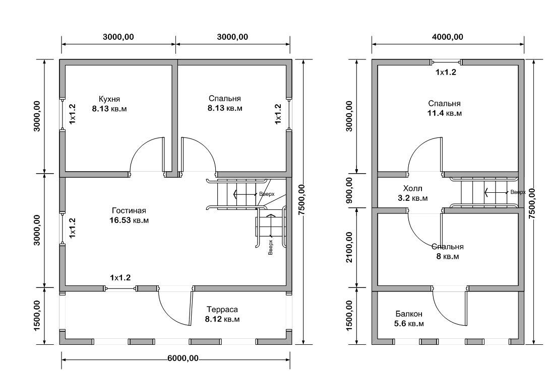 Планировка 2-этажного дома: варианты, необычные решения, удобство проживания и фото с примерами