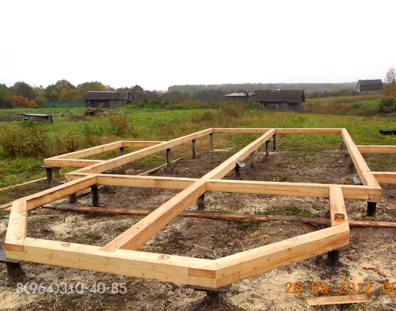 Ленточный фундамент для деревянного дома из бруса: какова должна быть глубина и ширина мелкозаглубленного фундамента