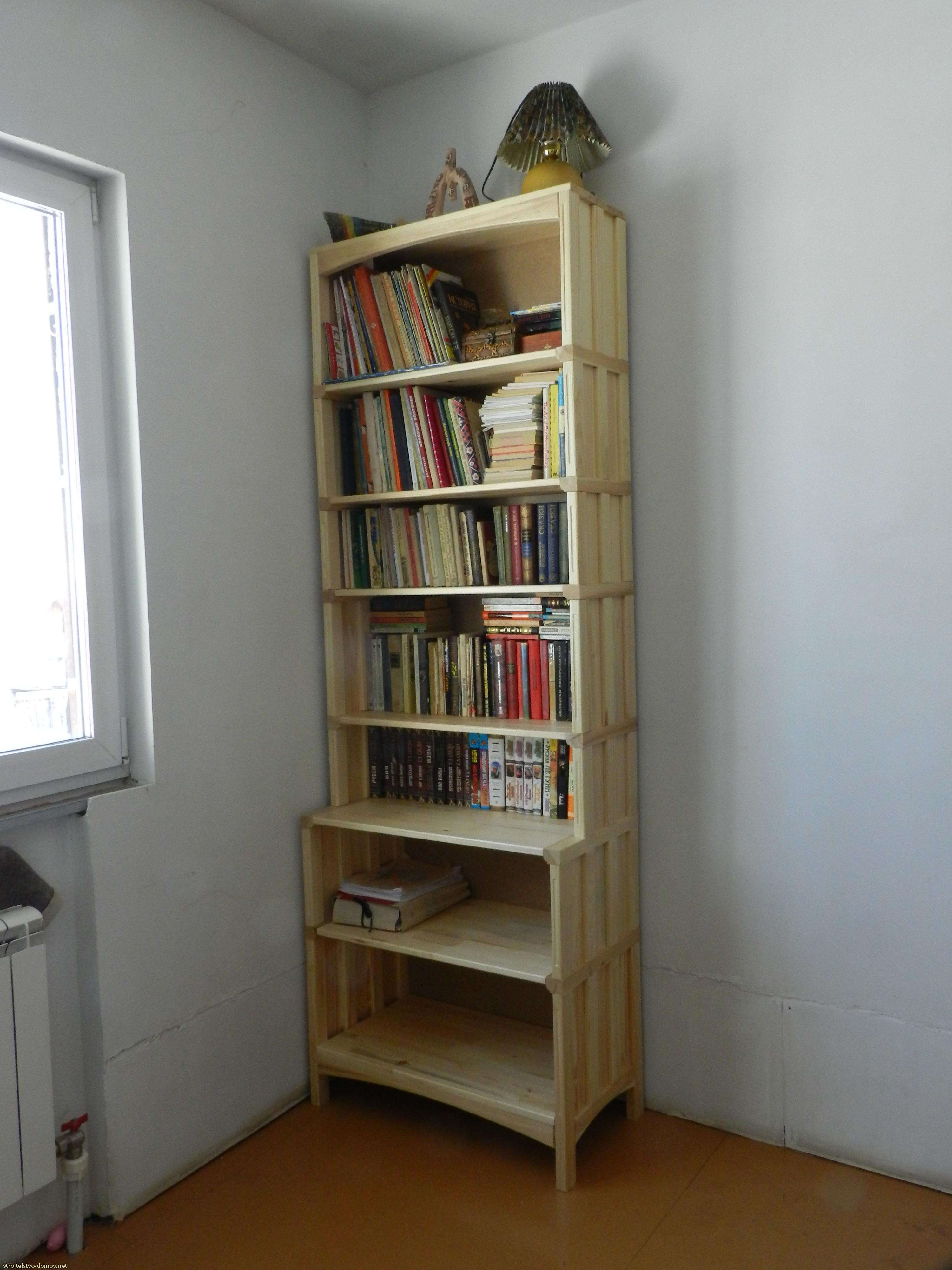 Книжный шкаф своими руками: из дерева, чертежи и схемы, особенности создания шкафа