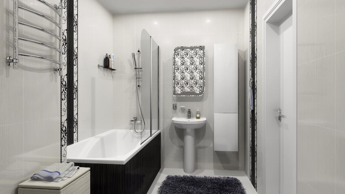 Выбираем плитку для маленькой ванной комнаты: оптимальный размер и подбор цвета