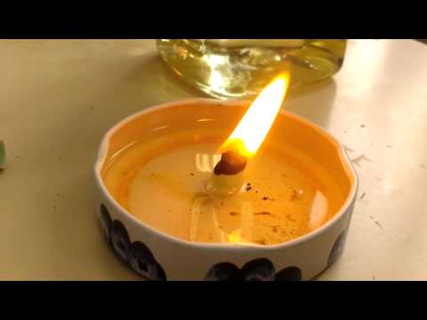 Время горения свечи из воска, парафина, соевого воска