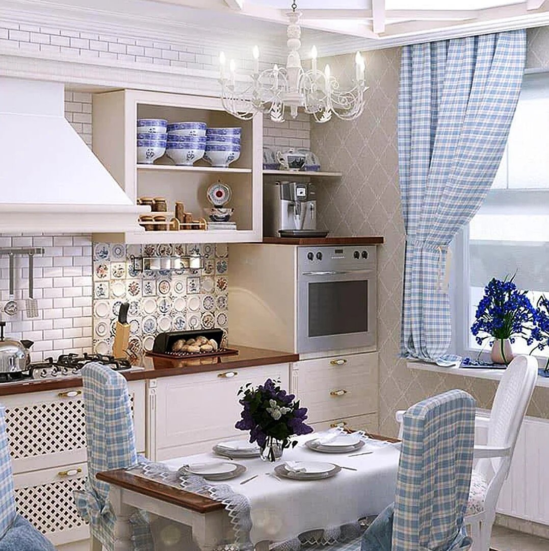 Самостоятельно создаем интерьер кухни во французском стиле в доме или в квартире