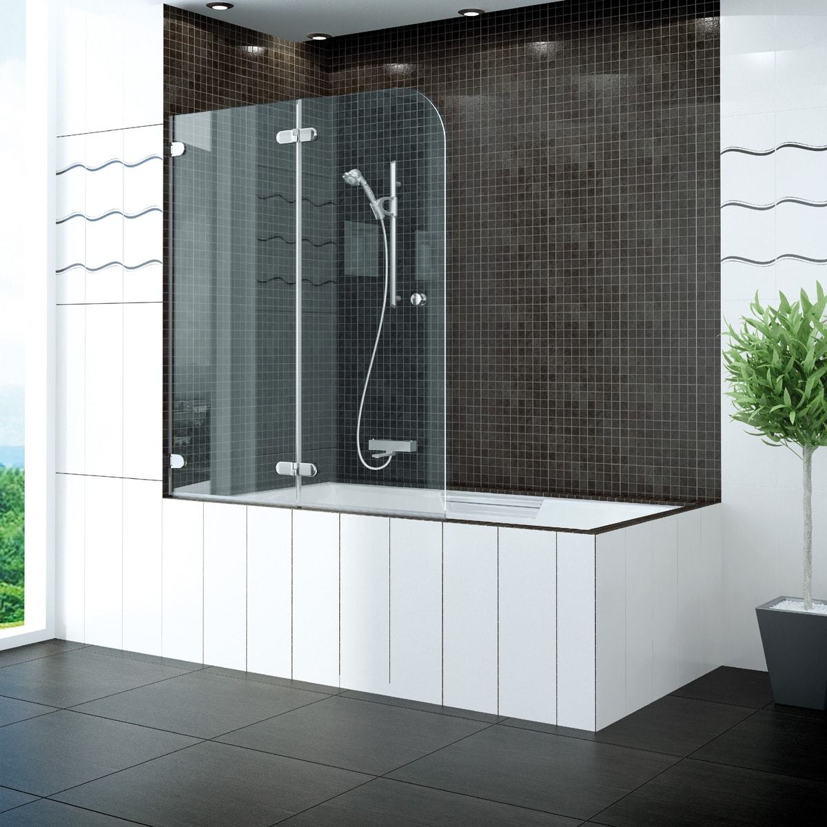 Стеклянные шторы для ванной комнаты: виды, особенности дизайна и правила установки