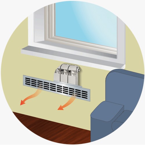 Вентиляция в двери в ванной: отверстия и решетка как простой способ вентилирования ванной комнаты