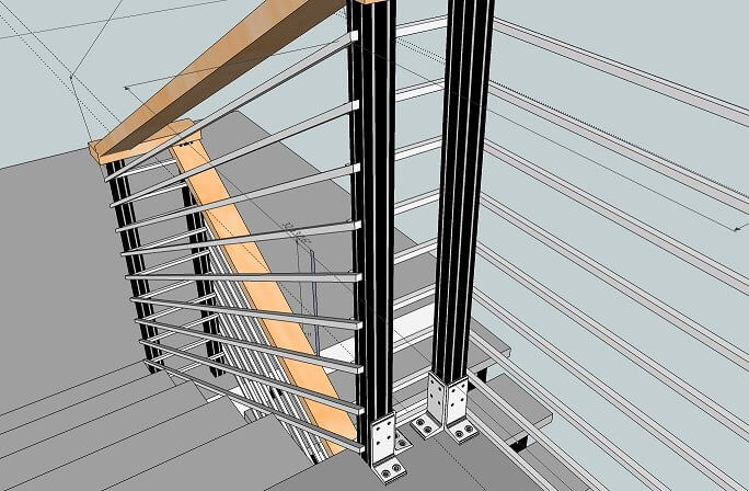 Кованые перила для лестницы в доме, на балконе, крыльце. фото, схемы