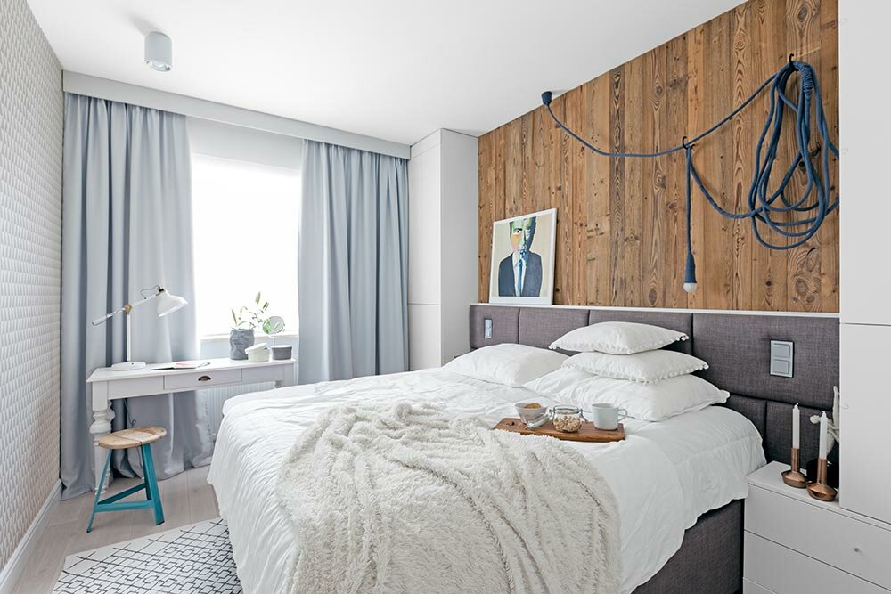 Скандинавская спальня - 130 идей и фото современных интерьеров!