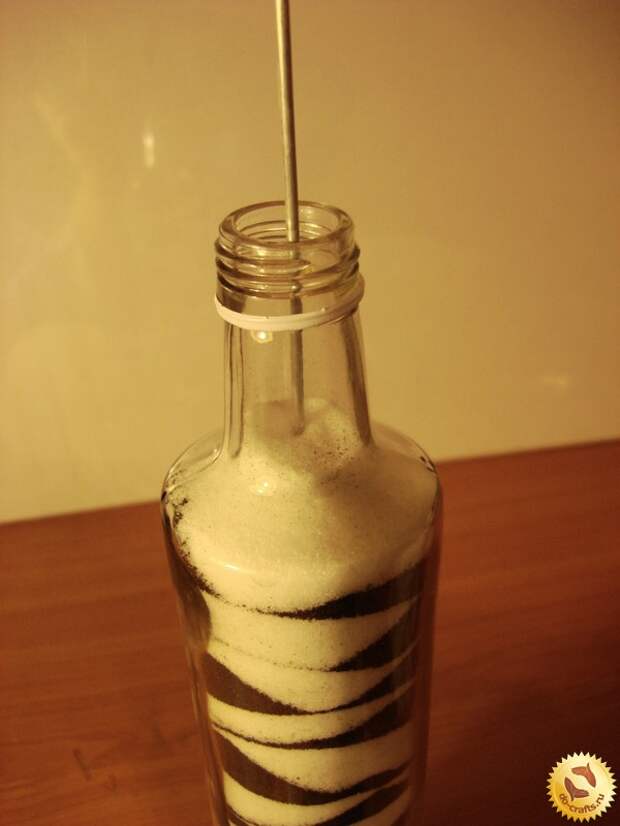 Декор бутылки и бокалов с помощью морской соли зимнее настроение: описание основных этапов