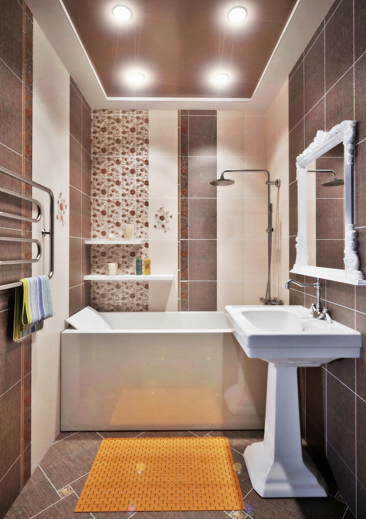 Дизайн плитки для маленькой ванной комнаты: как визуально увеличить пространство - дом и быт - журнал td-te.ru